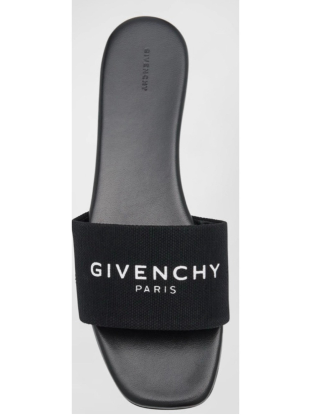 Givenchy Black 4G Logo Flat Slide Sandals Size 37.5/7.5